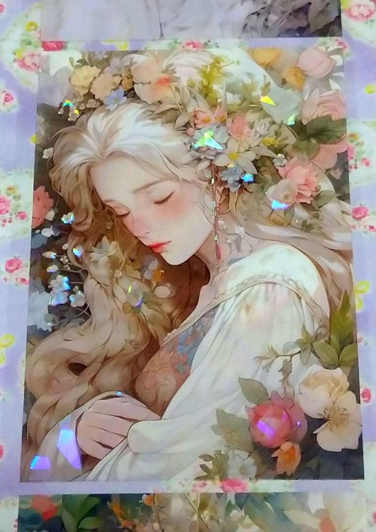 廃盤品✩J834＃花雾睡美人(贝壳光)听风芥尘切り売り海外人物女の子AIマステ