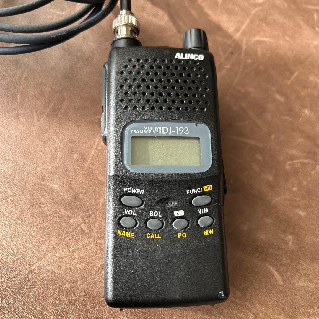 ハンディ無線機　ALINCO DJ-193 (バイク仕様)