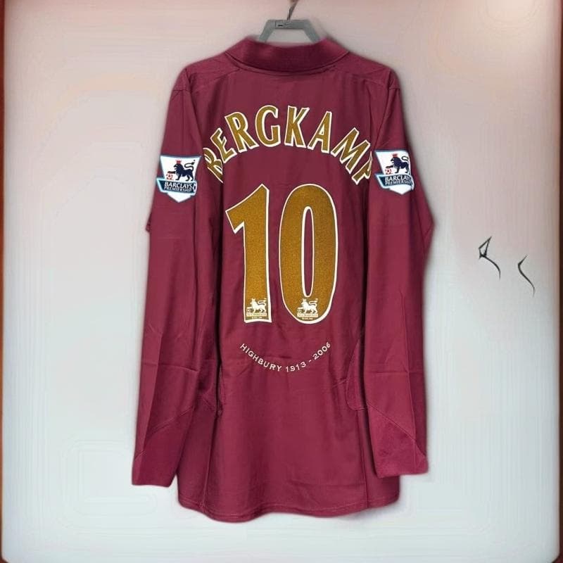 05-06 アーセナル ベルカンプ BERGKAMP 背番号10 長袖 シャツ