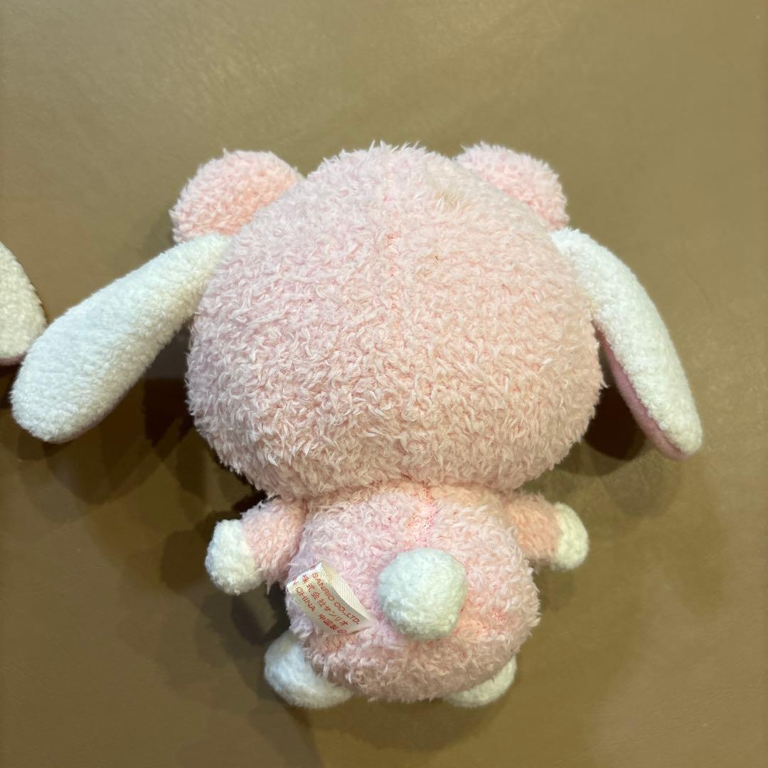 シュガーバニーズしろうさ　ぬいぐるみ　着ぐるみピンク&イエロー