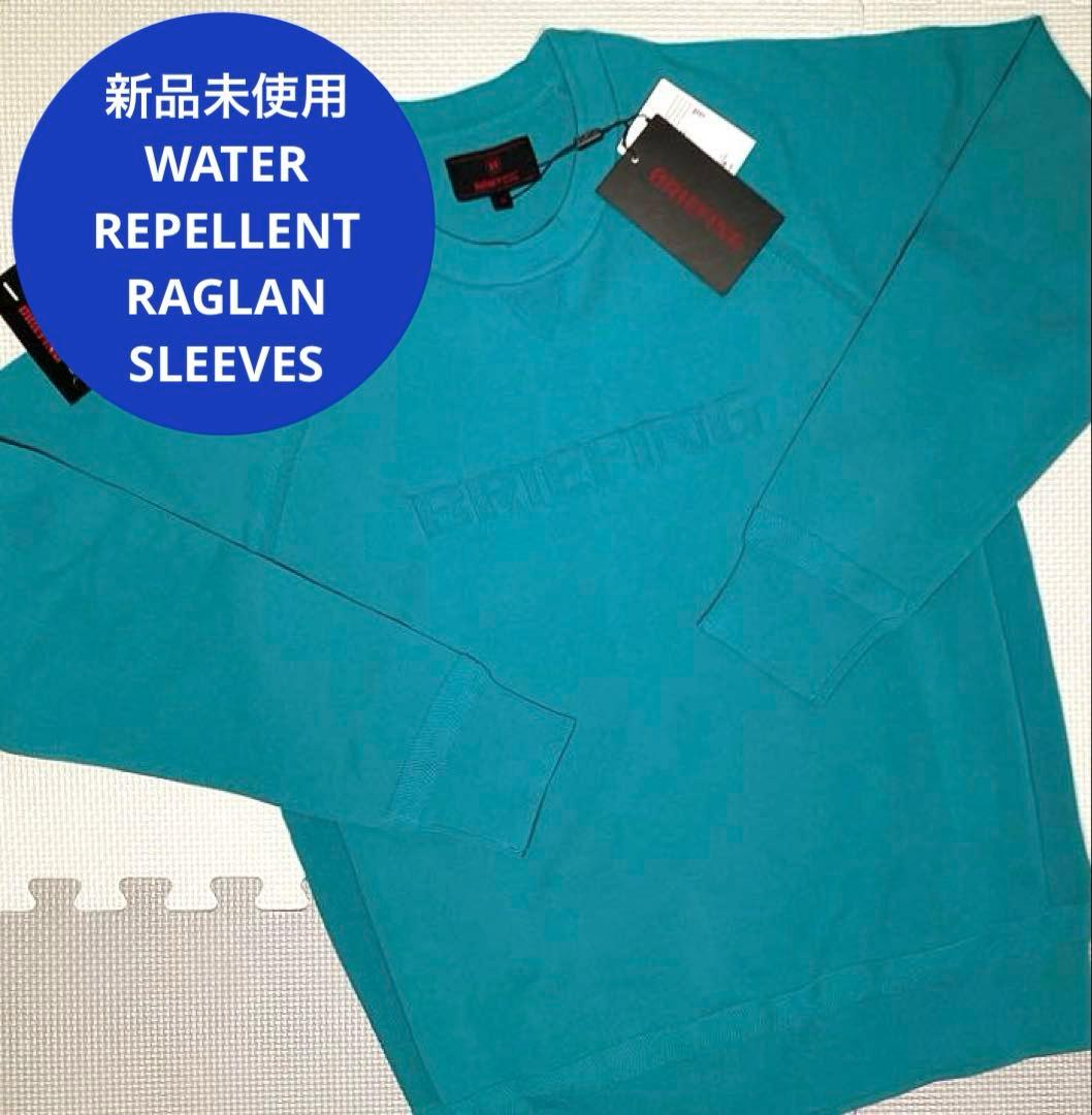 BRIEFING GOLF MS CREWNECK KNIT（ターコイズ／M）