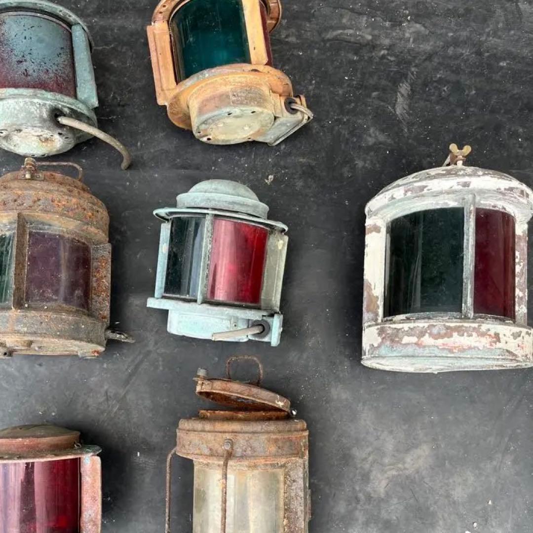 日本船灯　他船用　ヴィンテージランタン 7個セット