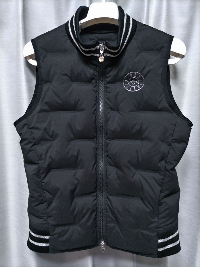 美品　キャロウェイ　ダウンベスト　圧着 キルティング 黒