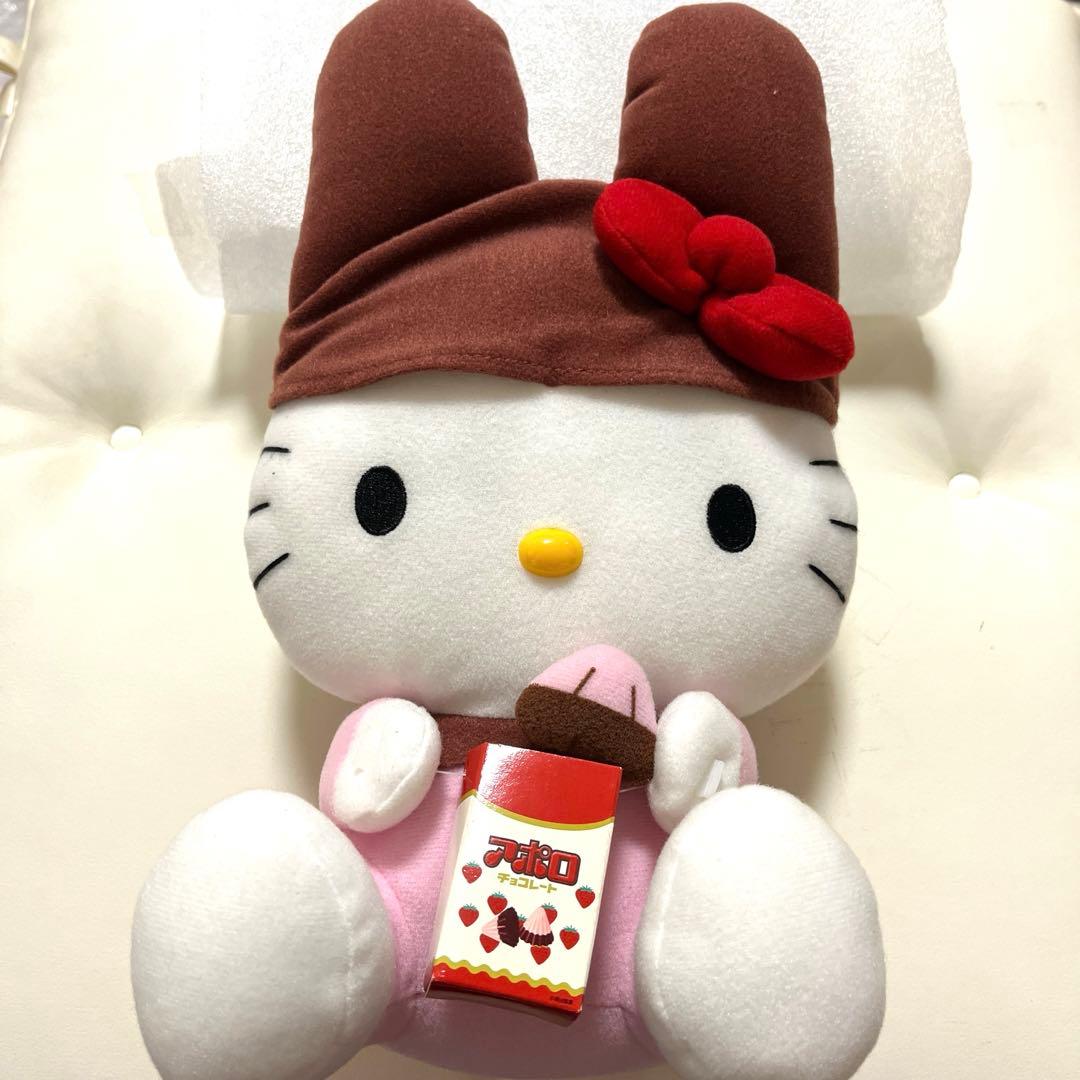 超 激レア ハローキティ✗明治製菓 アポロキティ ぬいぐるみ 非売品 美品