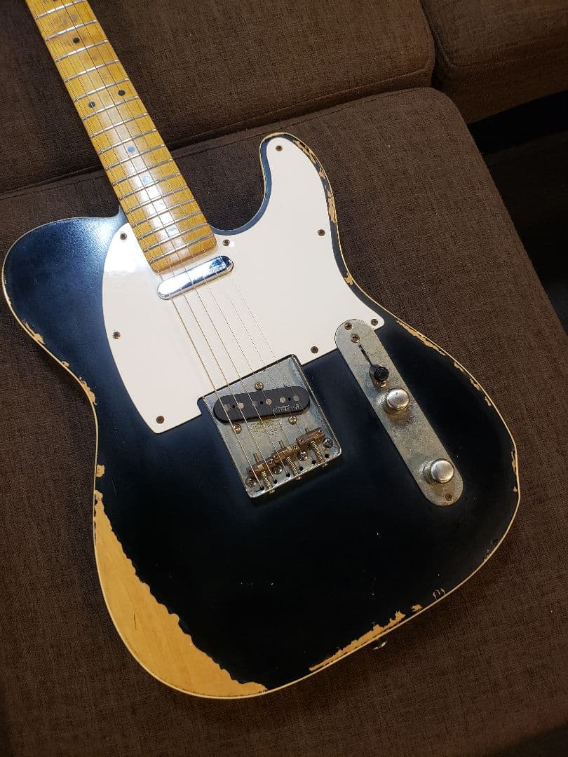 ヴィンテージ風エレキギター ブラック Vintage Icon V59