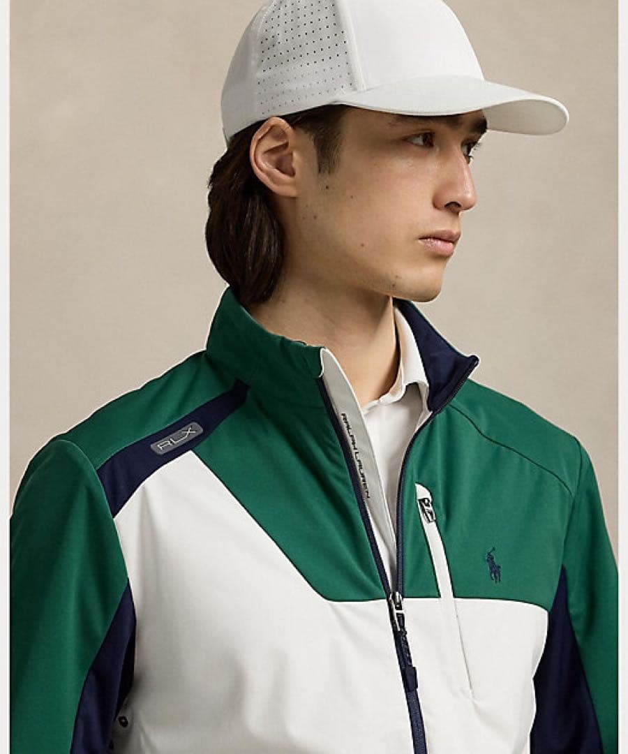 RLX ゴルフ カラーブロック パッカブル ジャケット M ラルフローレン