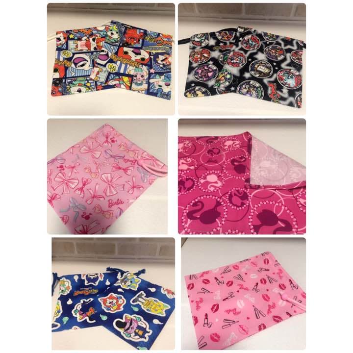 バービー柄、妖怪ウォッチコップ袋