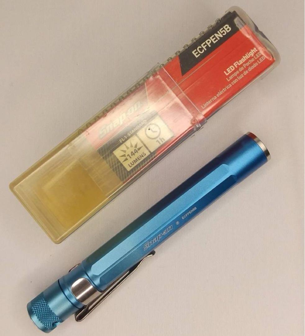 スナップオン 144lm LEDフラッシュライト ECFPEN5B ブルー