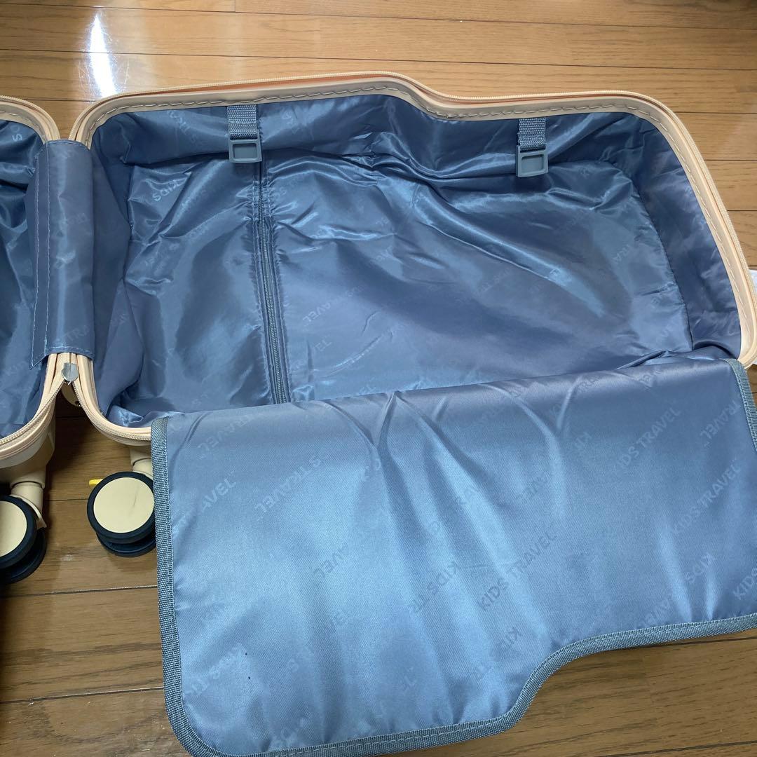 機内持ち込み可　ミニサイズ ベージュ　乗れるキャリーケース