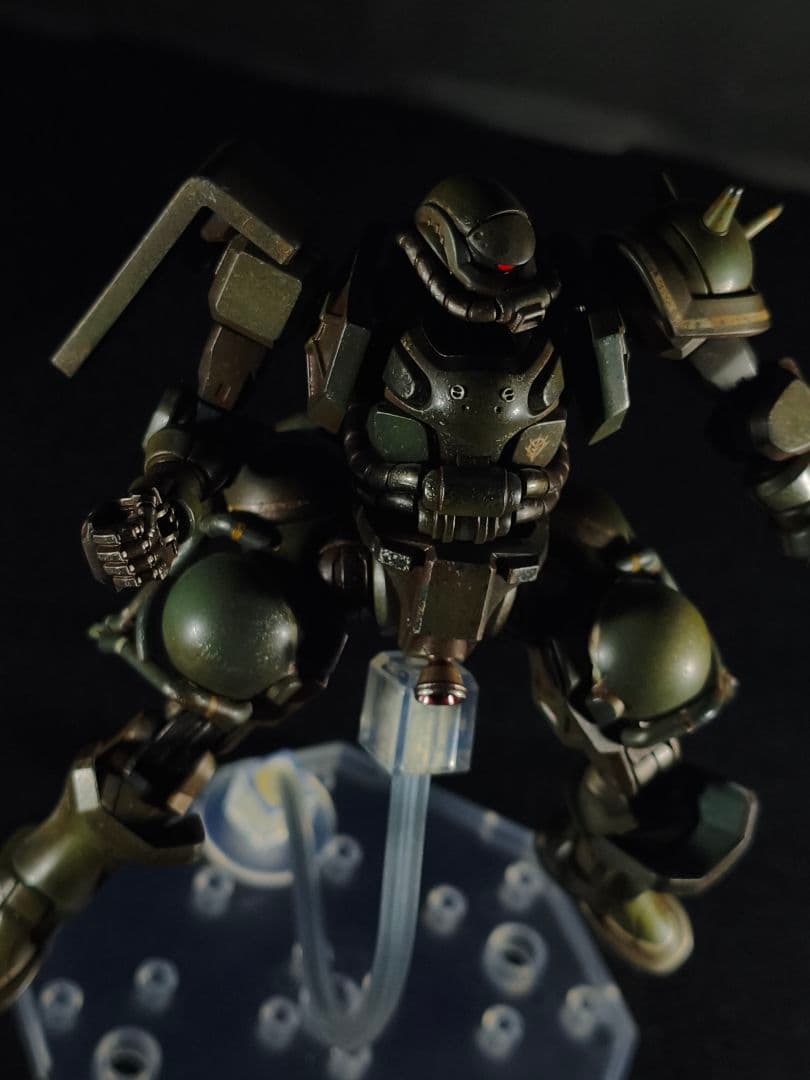 HG ザク(GQ) 全塗装完成品 ウェザリング仕上げ