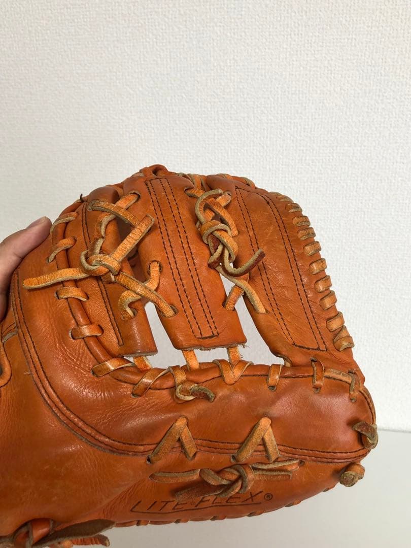 【送料込み】Mizuno ファーストミット 硬式グローブ オレンジ