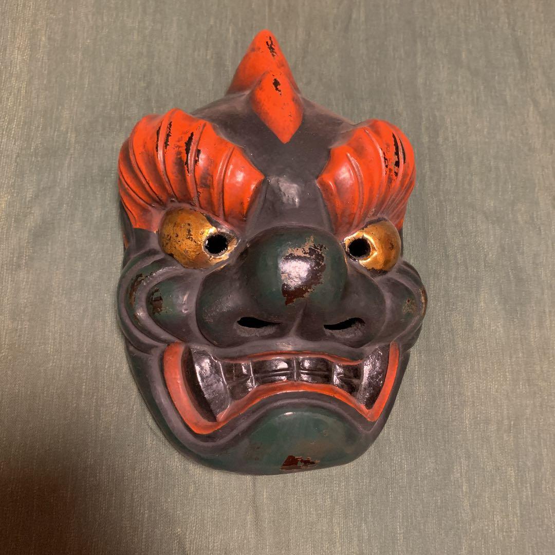 鬼　面　年代物