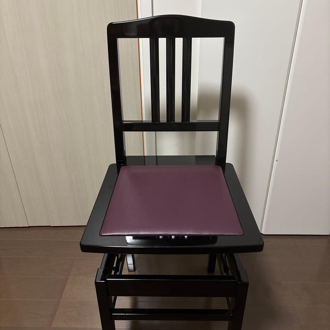 ピアノ　椅子　　トムソン椅子　黒　イス　チェアほぼ未使用❗️