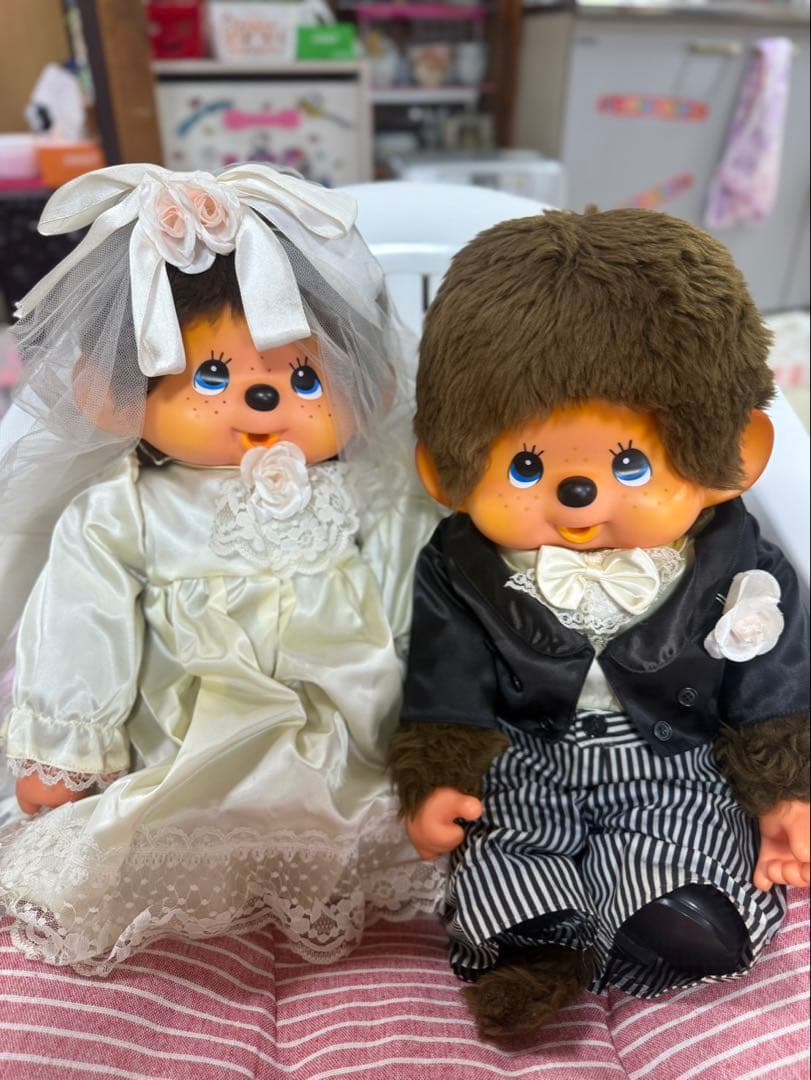 もんちっちウェディングドール 新郎新婦 ぬいぐるみ