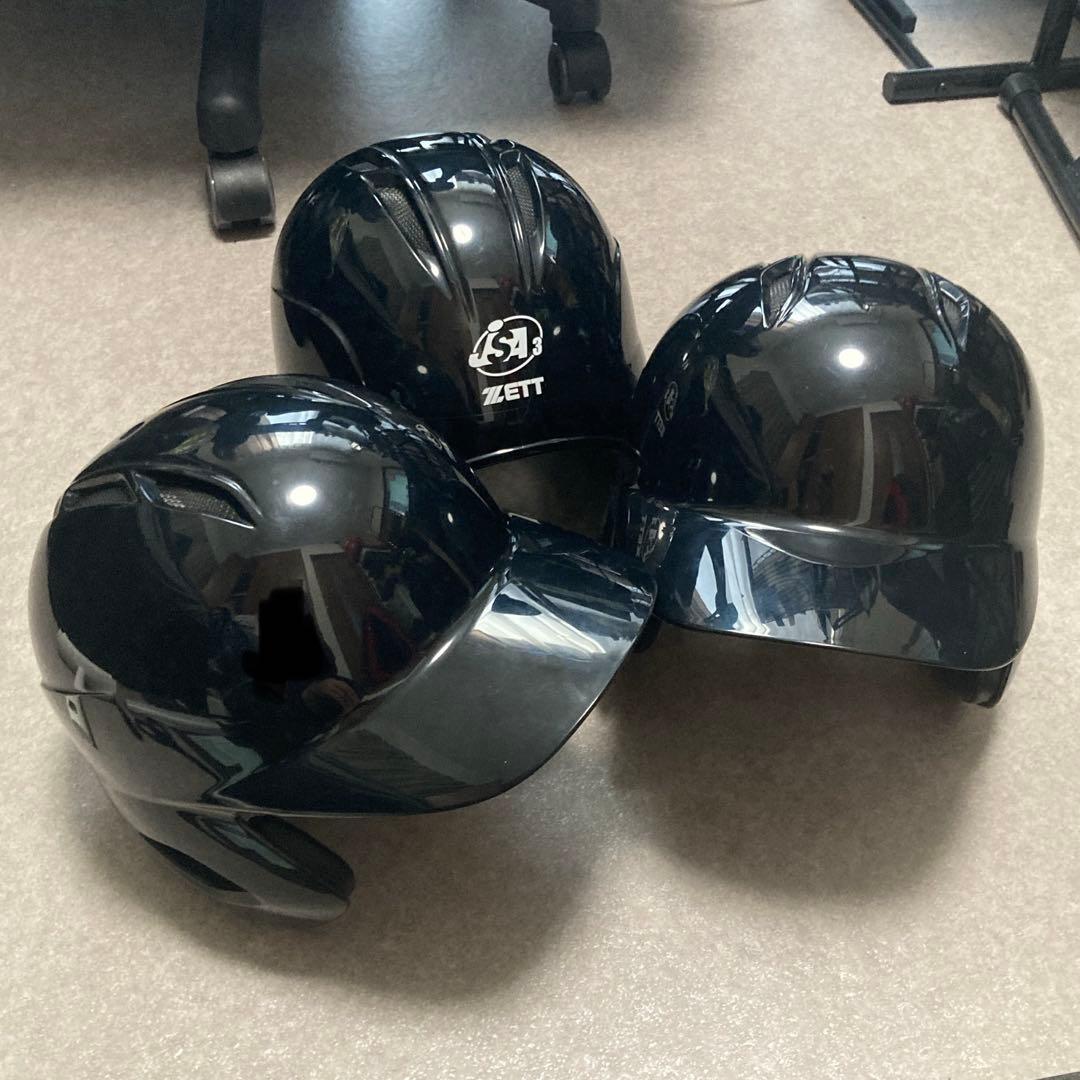 ZETT ゼット 一般 大人用 ヘルメット 3点セット