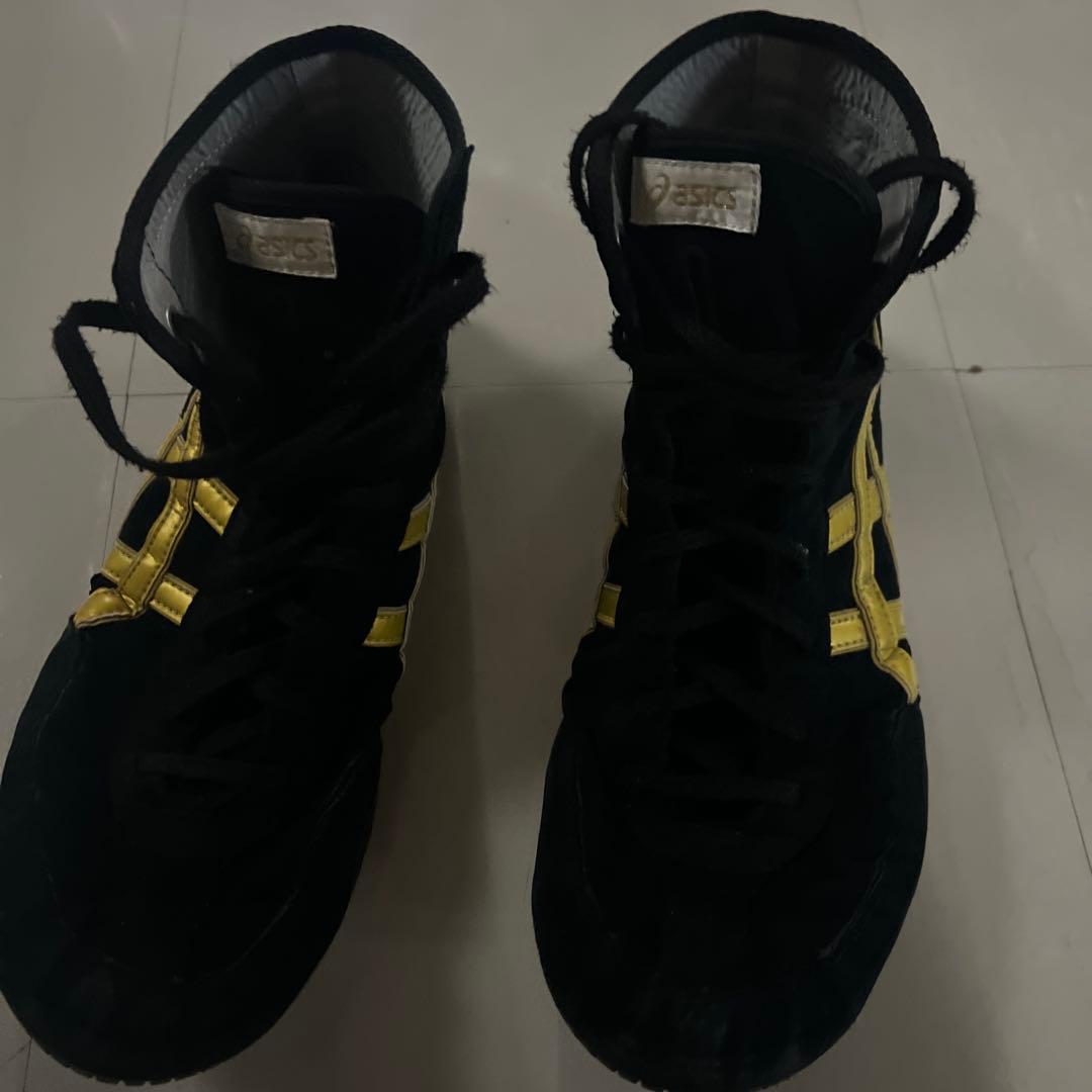 ASICS ボクシングシューズ ブラック/イエロー