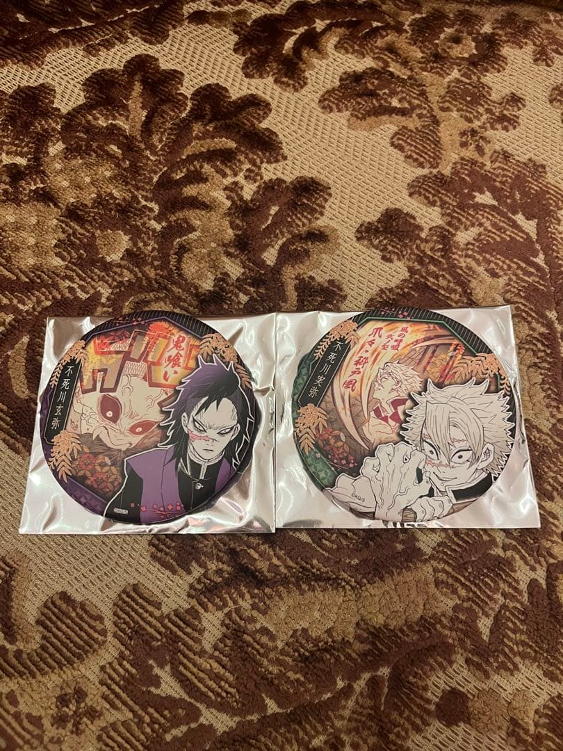 鬼滅の刃 中国 上海 ジャンプショップ 気魄一閃 缶バッジ 不死川実弥 k18