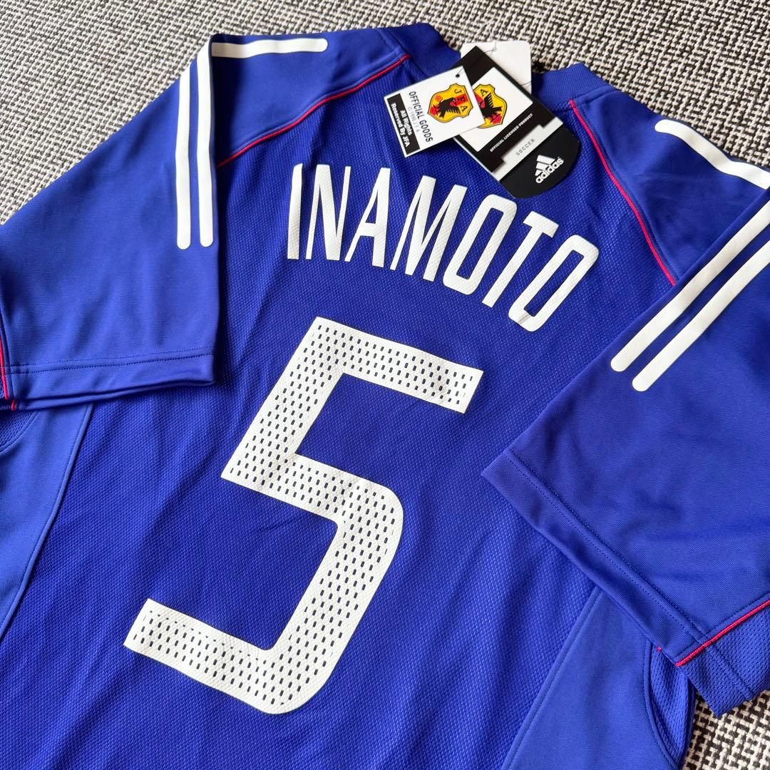 【新品タグ付き・デッドストック】稲本潤一 ＃５ 日本代表（H）２００２日韓W杯