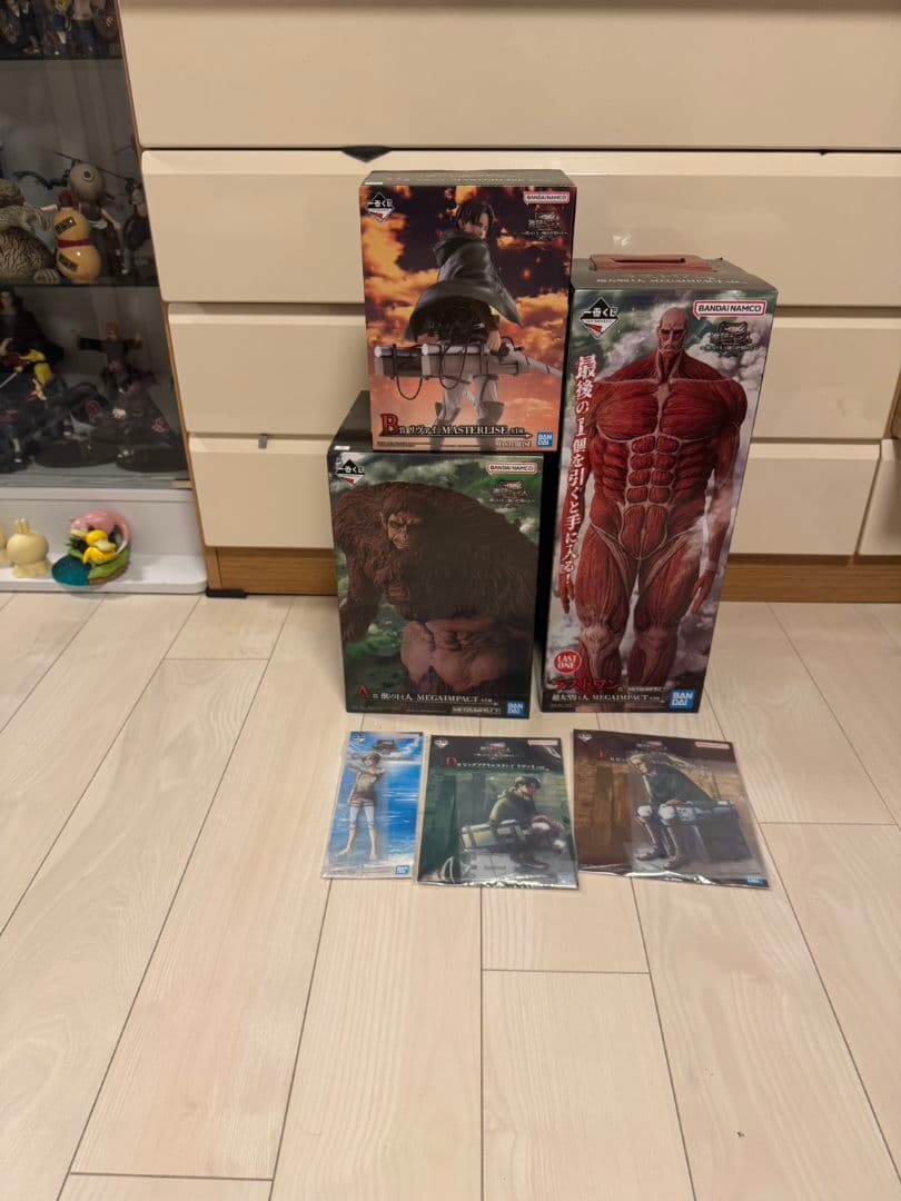 進撃の巨人 一番くじ　獣の巨人は俺がしとめる　上位ラスト　コンプセット