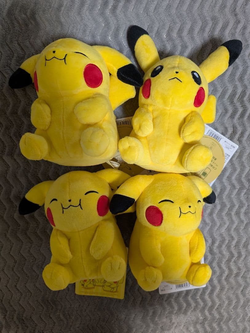 マイピカチュウ　ぬいぐるみ　ポケモンセンター　Pokemon　4匹セット