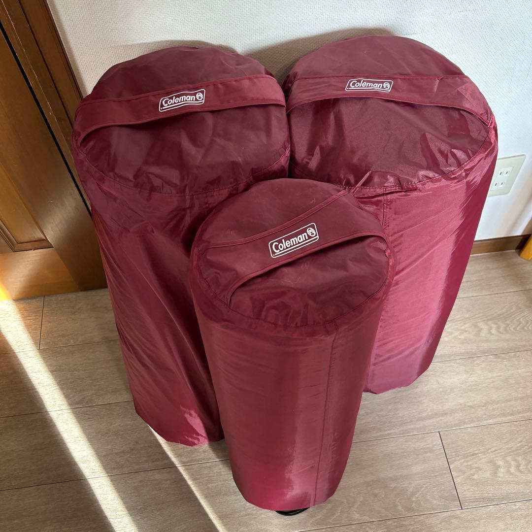 Coleman スリーピングマット収納バッグ 3個セット　2人用×2＋1人用