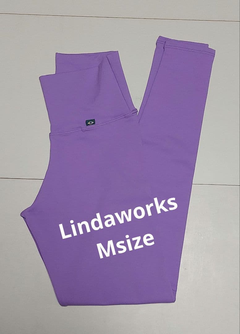 Linda Works ヨガウェア すみれ ハートレギンスsize M