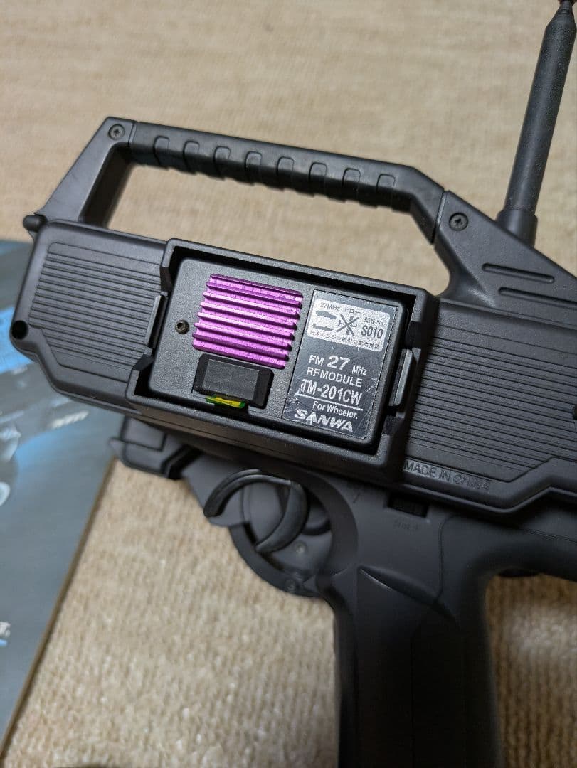 サンワ　M11 Prestige パープルVer 送受信機プロポバッグ付き中古品