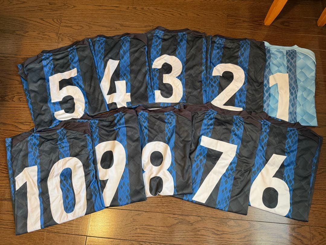 ソサイチ・フットサル　チームユニフォーム10枚セット