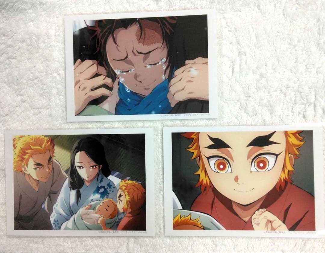 鬼滅の刃 無限列車編 場面写ブロマイドくじ ED コンプ エンドロールカード