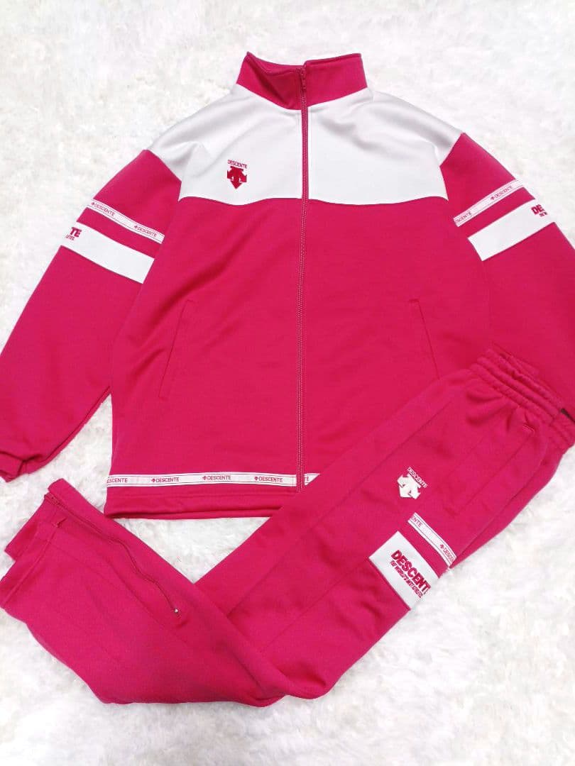 DESCENTE デサント ジャージ 上下 セットアップ ピンク M