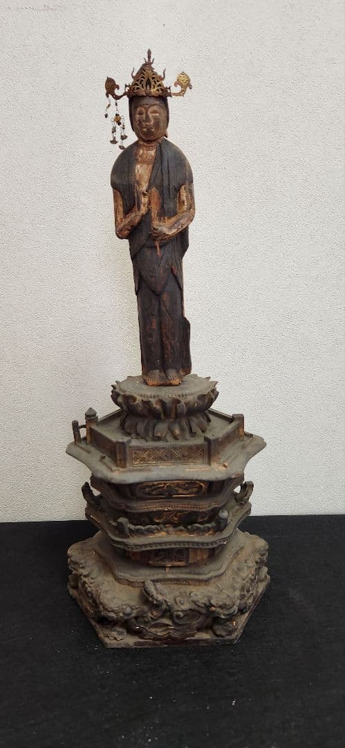 仏像‥木彫観音立像‥仏教美術