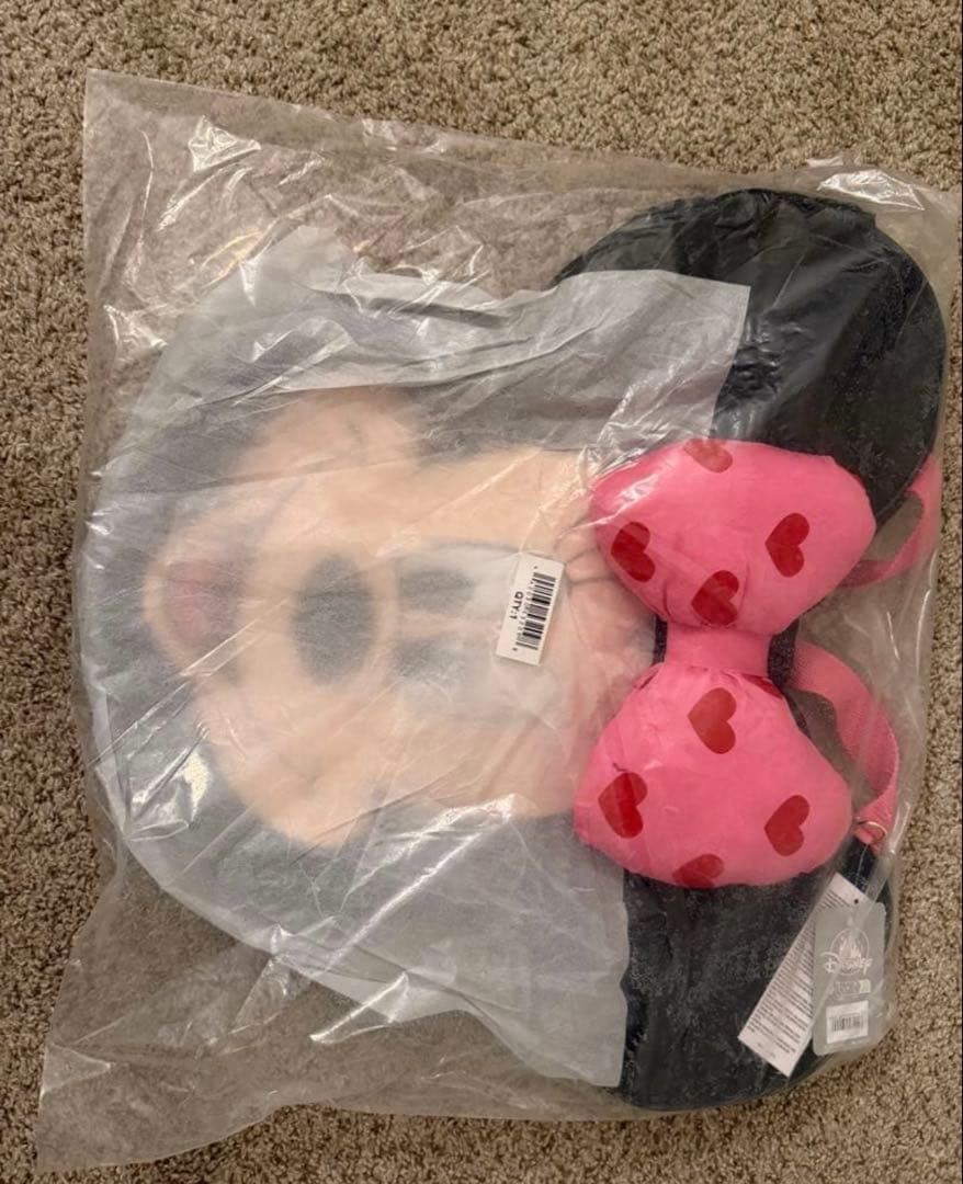 【日本未発売】ミニーマウス ビッグフェイス トートバッグ バレンタイン