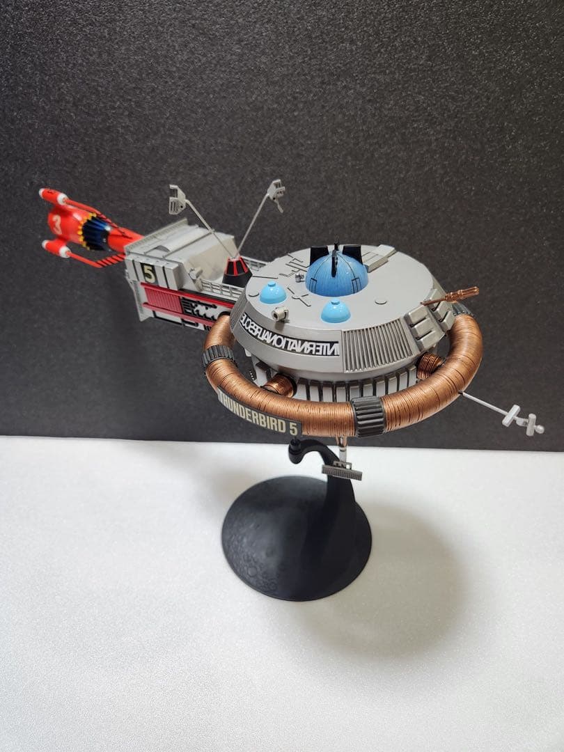 【究極のプロ完成品No13】サンダーバード5号　3号ドッキング！金属線加工処理