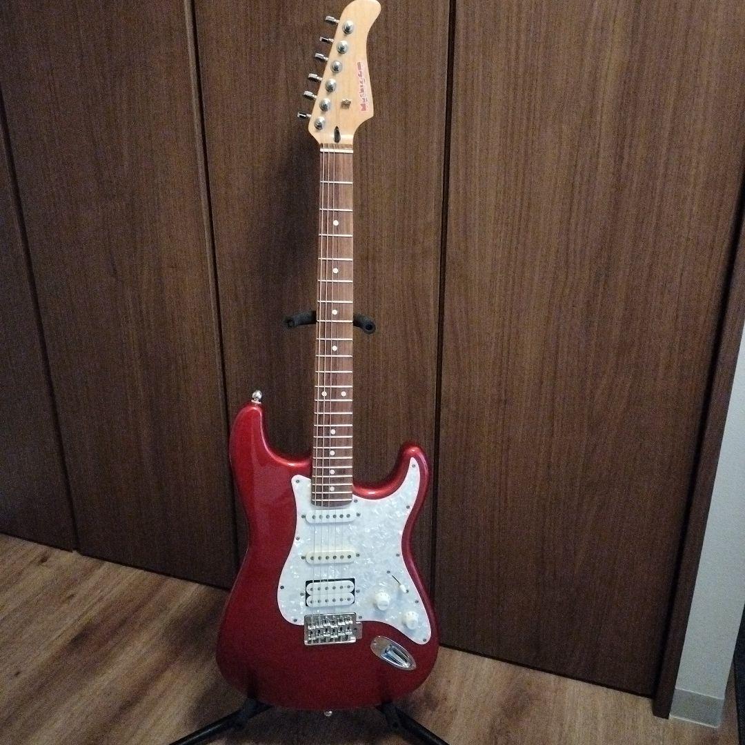 中古エレキギター　mushroom　ストラトキャスター レッド
