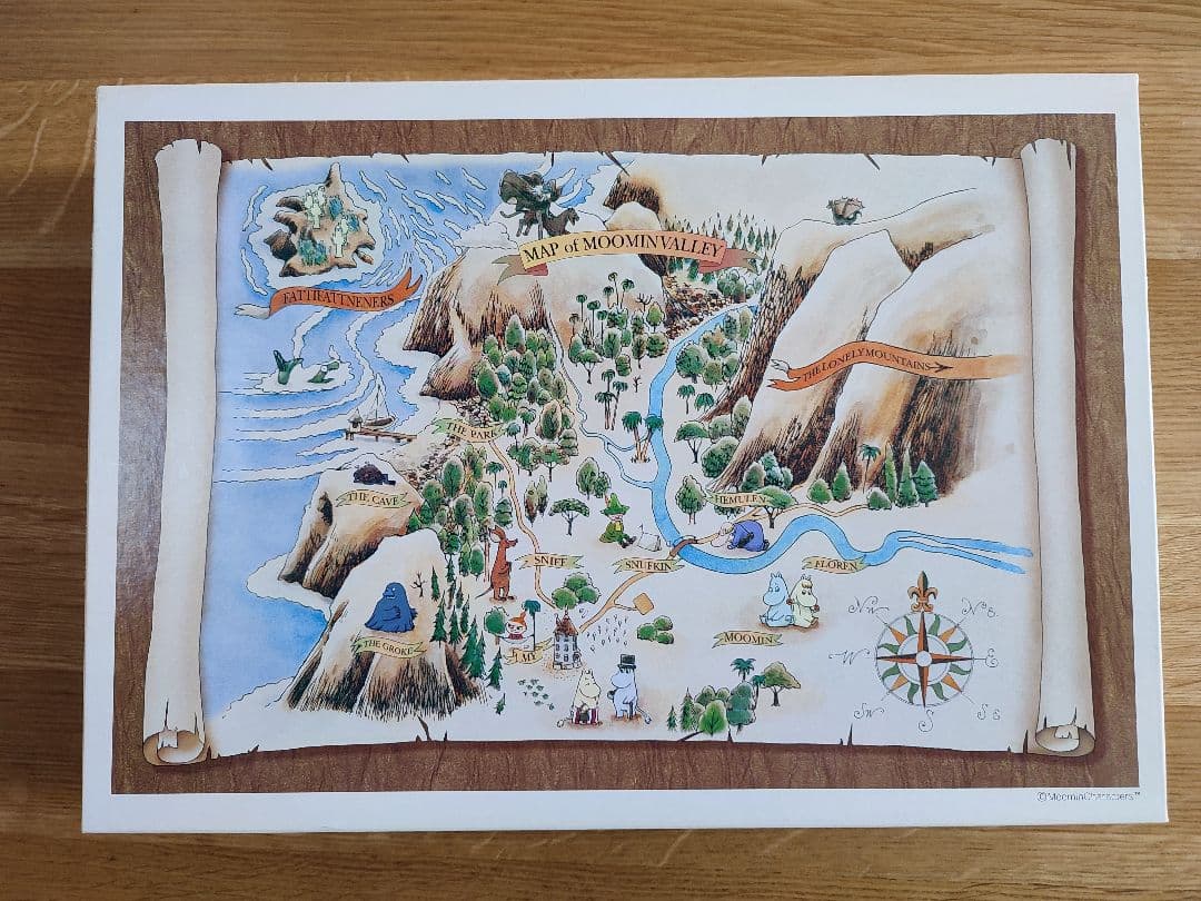 ムーミン谷地図 Ⅰ ジグソーパズル 1000ピース