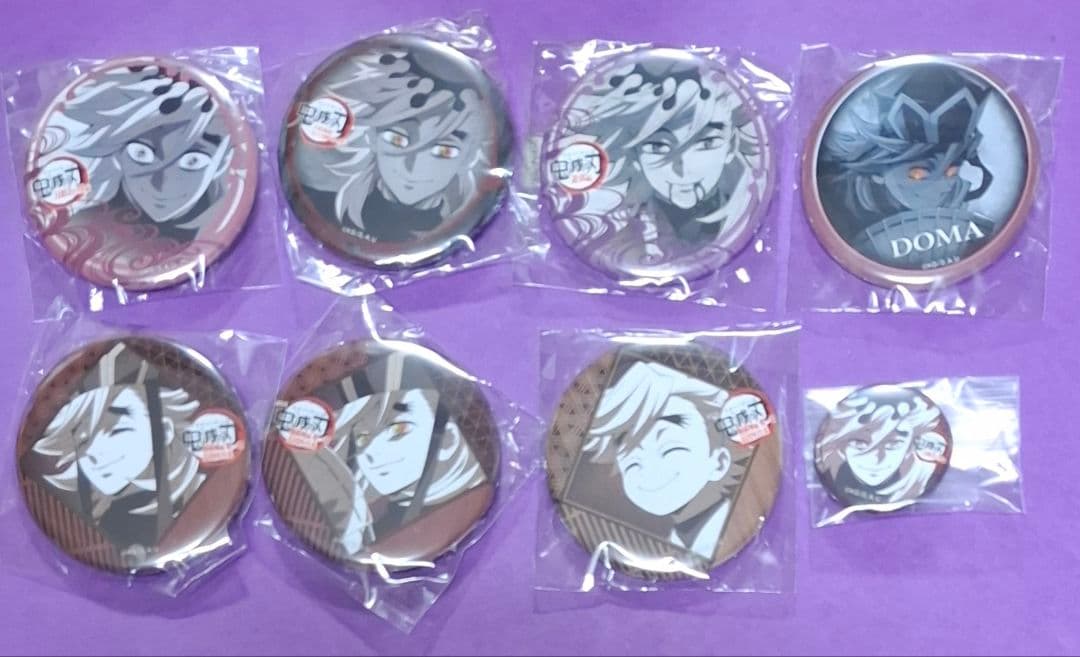 鬼滅の刃 ufotable ダイニング　 お楽しみくじ 景品 缶バッジ 童磨