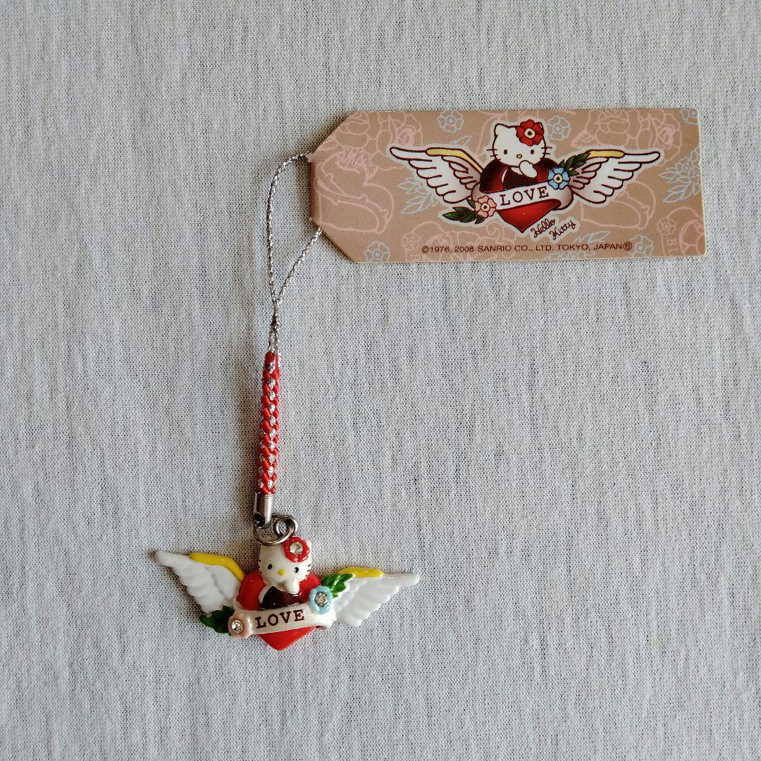 タトゥーバージョン限定キティ根付ストラップ