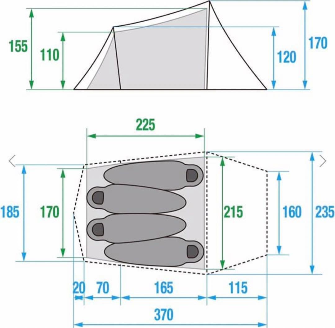 ノースフェイス エバカーゴ4【NV22104】テント Evacargo4【新品】