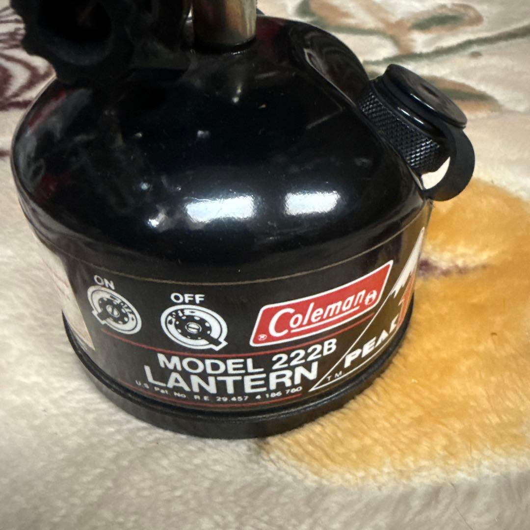 コールマン Coleman 222B peak1 ランタン 89年1月 美品