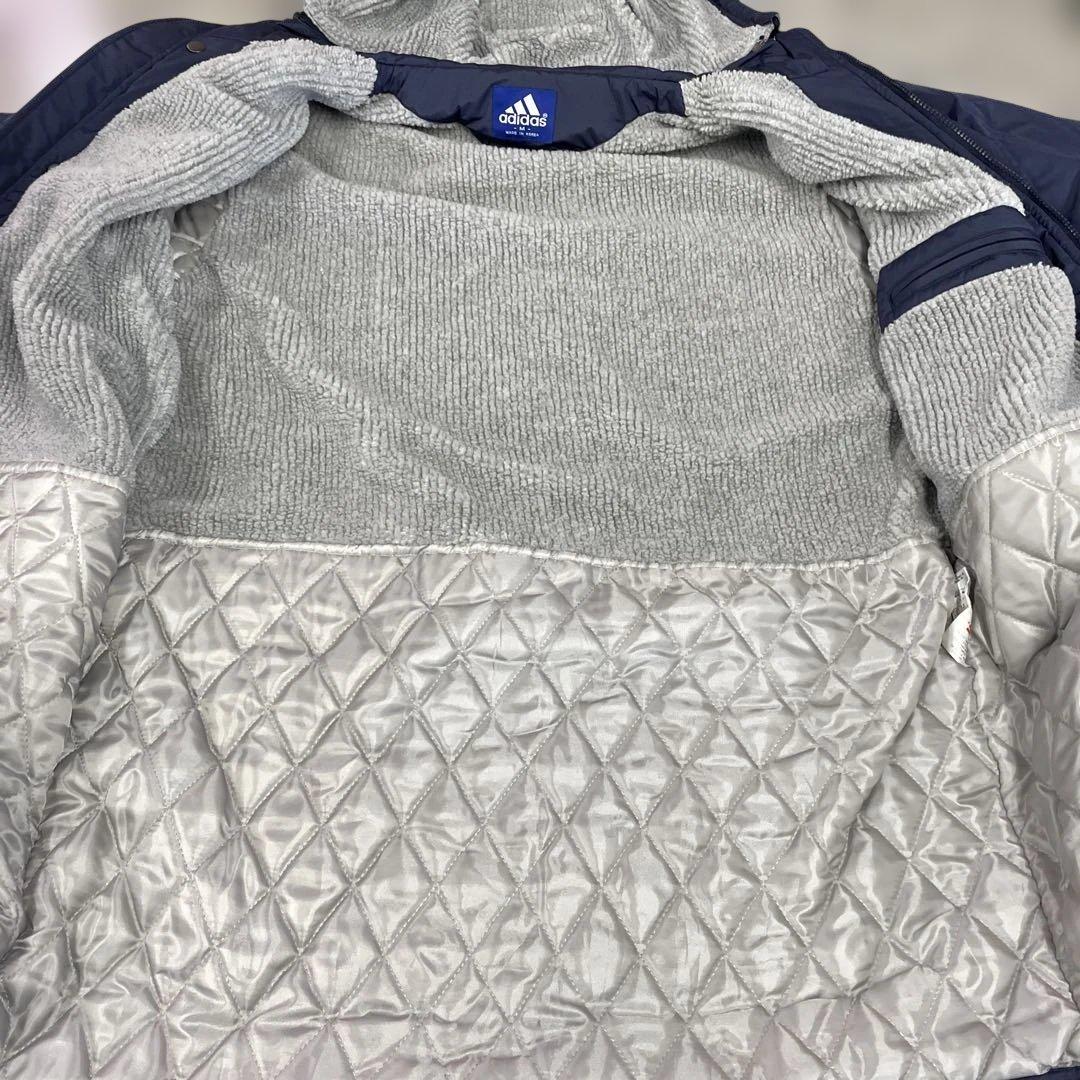 adidas アディダス ベンチコート フード付き Mサイズ ネイビー 小物格安