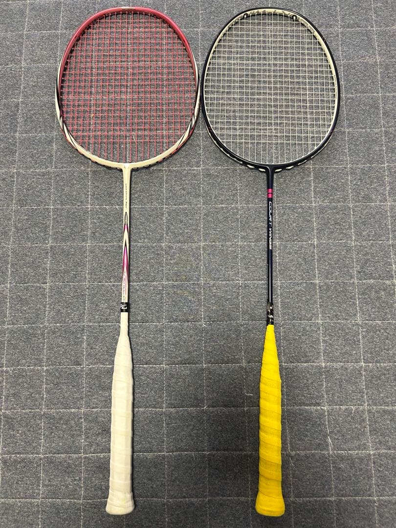 中古品バドミントンラケット 2本　フィアースCX9000J コートウィングス