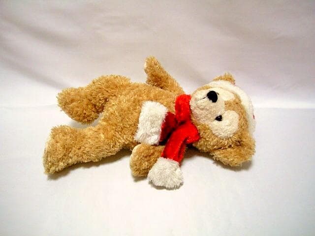 ◆希少◆白タグ　初期　ダッフィー　ぬいぐるみ◆座高約31㎝◆クリスマス　ビーズ入