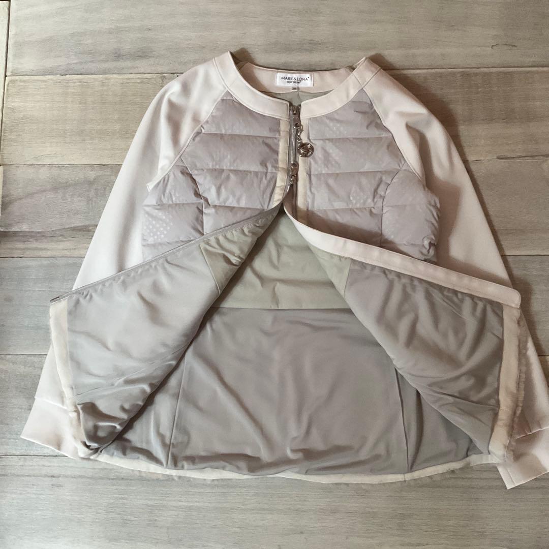 極美品MARK & LONA 異素材中綿ジップアップジャケット 38