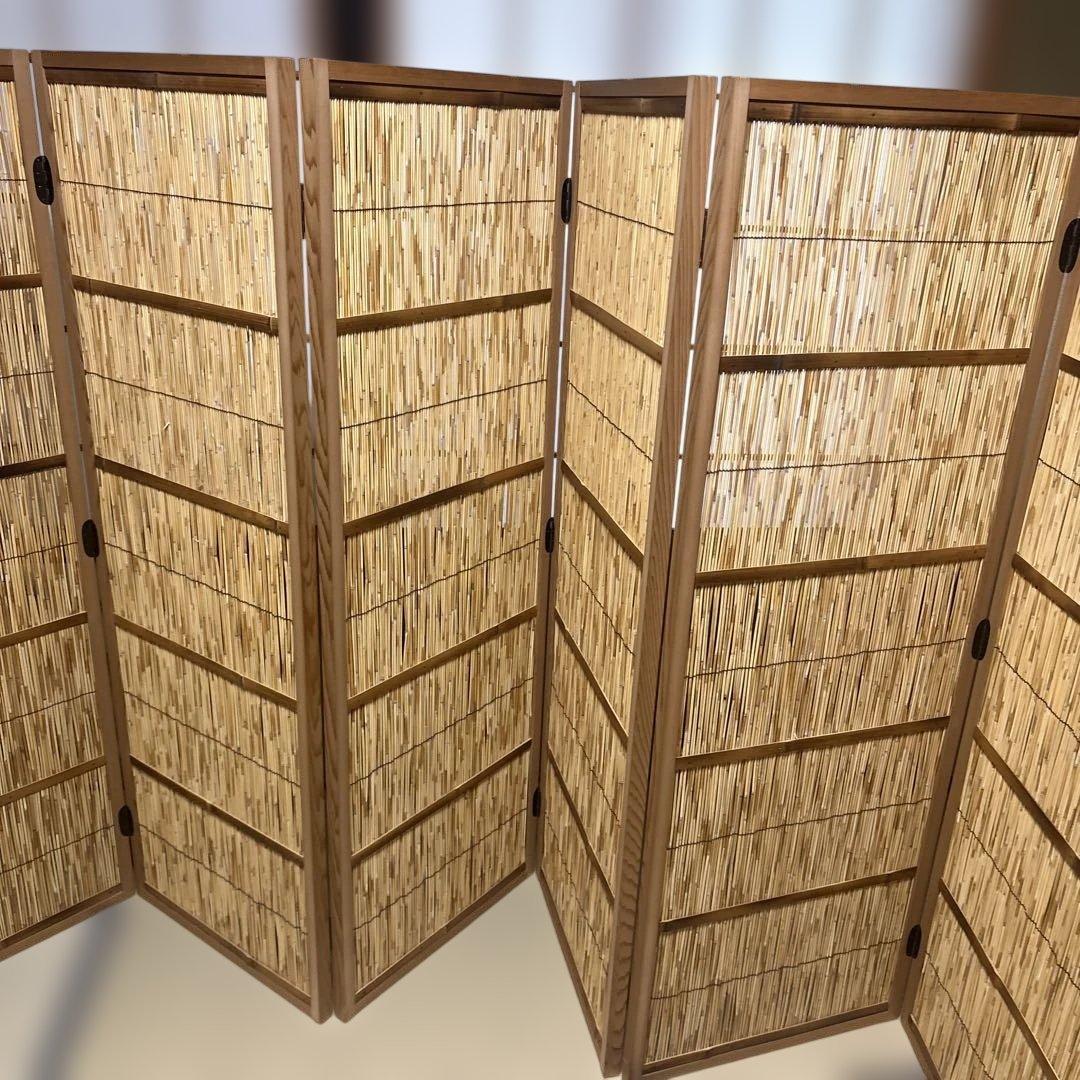 【茶道具】花寄六枚屏風（紙箱）★送料込★