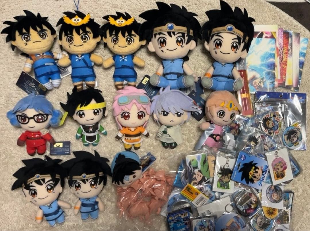 ダイの大冒険　ぬいぐるみ　マスコット　プライズ　のるキャラ