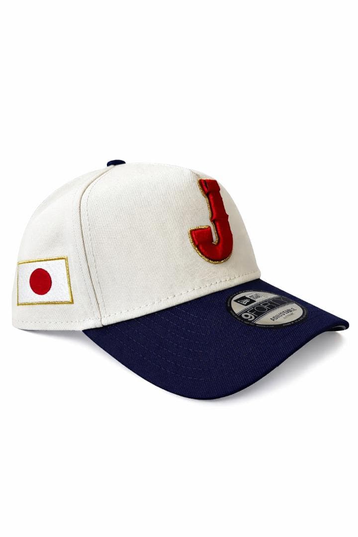 WBC 侍ジャパン 2026 公式キャップ, クリーム/ネイビー サイズ調整可能