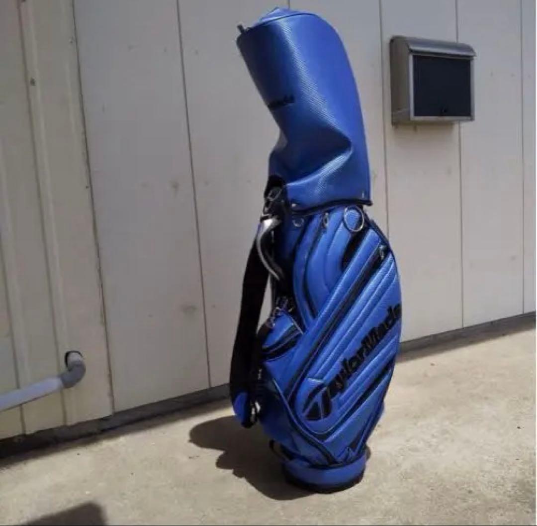 テーラメイド、ブルーキャディーバッグ