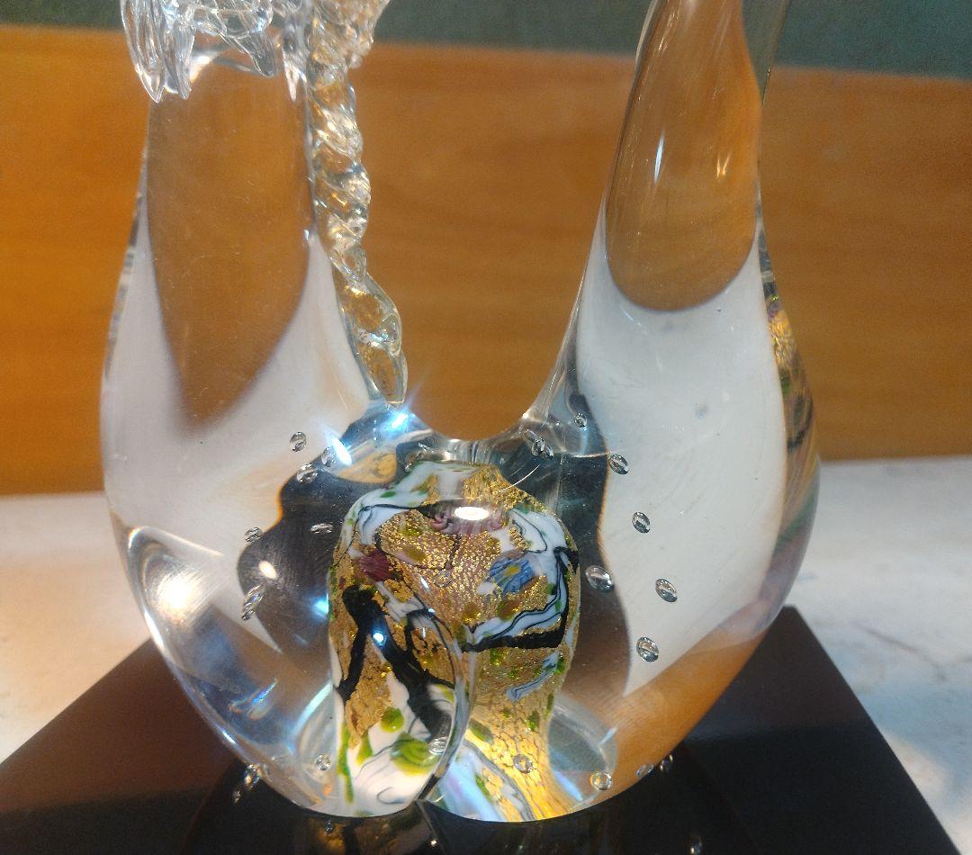 グラスアート黒木 ◆ 干支 辰 ◆ 黒木国昭 ガラス工芸 ◆ 金彩象嵌 光琳