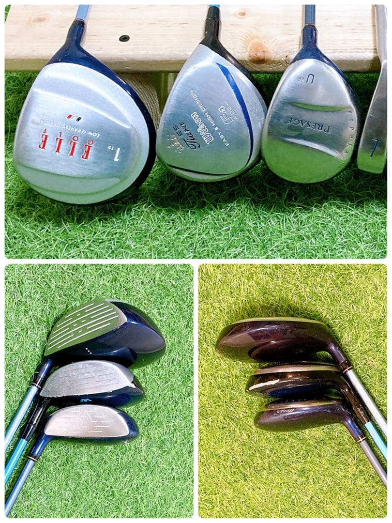 H6 初心者オススメ　ゴルフクラブ　レディースセット　右利き　バック　マンシング
