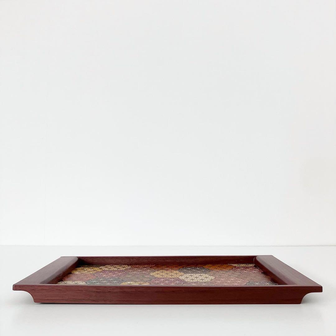 寄木細工　小物入れ　インテリアトレイ　箱根　伝統工芸品　古物　古道具　置物　お盆